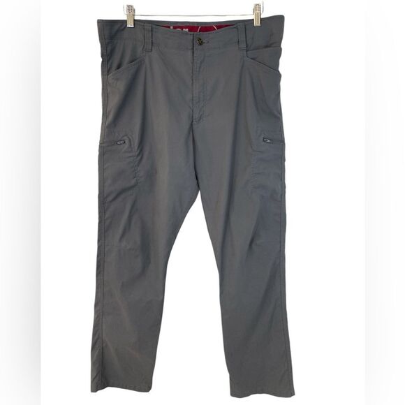 Men’s Gray Wrangler Flex Waist Cargo Pants Size 38 - Picture 1 of 5